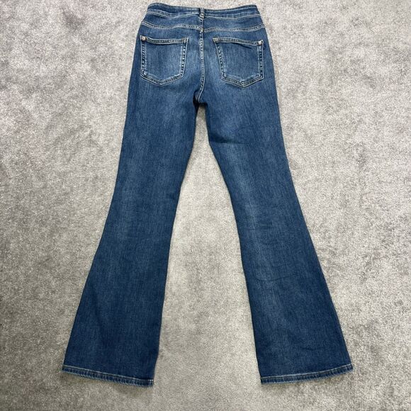 Pilcro And The Letterpress Jeans Women’s Flare Denim Medium Wash Sz 27 High Rise - Picture 8 of 15
